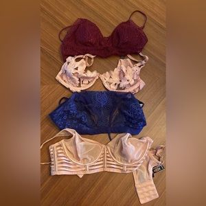 Lot bralettes S/34A/34B